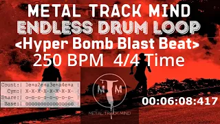 Endless Hyper Bomb Blast Beat Drum Loop 4/4 Time 250 BPM