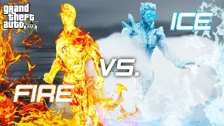 GTA 5 - Fire and Ice Powers and All Abilities Showcase