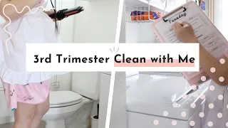 Tuesday 3rd Trimester Clean with Me | 1950s House Cleaning Challenge