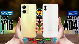 VIVO Y16 VS SAMSUNG GALAXY A04 SPECIFICATIONS COMPARISON