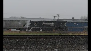 Norfolk Southern High Hood GP38-2 in the Snow