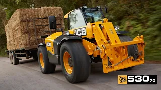 Собираем невероятные сугробы телескопическим погрузчиком JCB 530-70! #спецтехника #погрузчик #jcb