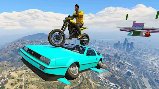 CARRERA COOPERATIVA! TENGO MIEDO A LAS ALTURAS!! - GTA V ONLINE