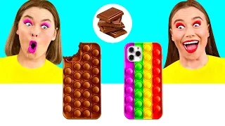 Real Food vs Chocolate Food Challenge by BaRaDa Gold