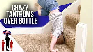 3 Year Old Throws Tantrum Over Bottle | Supernanny