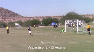 Semi-final Penalty Kicks: Valparaiso United 2000 Boys [3 - 2] Arizona Arsenal