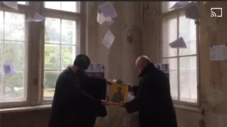 Передача иконы Александра Мюнхенского монастырю в Гётшендорфе