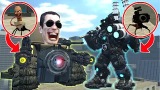 NEW CAMERAMAN ARM ASTRA TITAN CRAB vs ULTIMATE INFECTED G-MAN TANK in Garry's Mod!