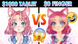 THEY ARE THE SAME?! | STYLUS vs FINGER | art challenge