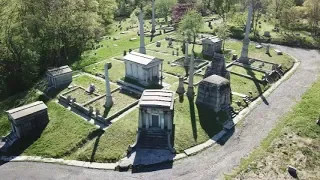 The Abandoned Mount Moriah Cemetery - drone video - The Yeadon Side - Part 1