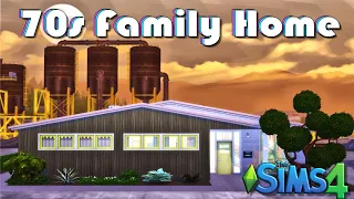 Sims 4 | 70s Family Home |  No CC Speed Build |