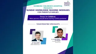 Fever in Children" Sunday Knowledge Sharing Webinar - What Parents Should Know in COVID-19 Pandemic