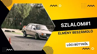 Szlalom#1 Élmény beszámoló #skoda #oldcar #racing