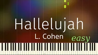 Hallelujah  (L. Cohen) Easy Piano Tutorial (Synthesia) Online Piano lessons: www.Pianistas.gr