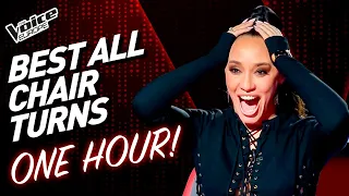 ONE HOUR of the BEST all chair turns on The Voice! | TOP 6