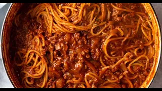 One Pot Pasta Bolognese