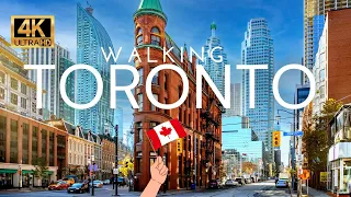 Walking Toronto's Downtown Financial District | 4K Walking Tour [4K Ultra HDR/60fps]