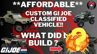 GI JOE CLASSIFIED 1/12 Scale CUSTOM VEHICLE for COBRA! Multi-use platform CHEAP BUILD! Joe Crusher!