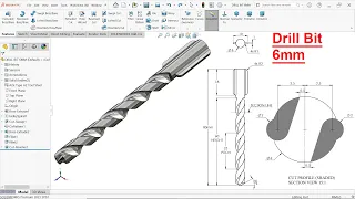 How to create drill bit in Solidworks