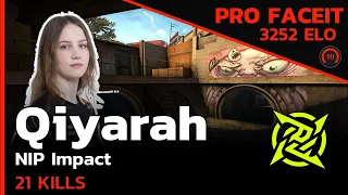 Qiyarah NIP Impact GOES INSANEO!🔥 w/s1mple (OVERPASS) FACEIT LVL 10 / CSGO POV / Sep 16, 2023