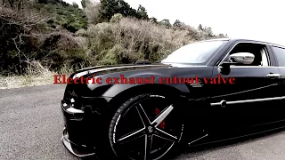 音量切り替え可変バルブマフラー　カットアウト クライスラー３００C　Electric exhaust cutout valves chrysler 300C HEMI