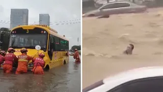 China floods: Dozens die in 'worst rain for 1,000 years'