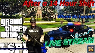 Police Department Patrol After My First 14 Hour Shift Livestream GTA 5 LSPDFR Live Stream 27