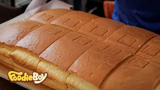 Giant Jiggly Castella Cake - Korean Street Food