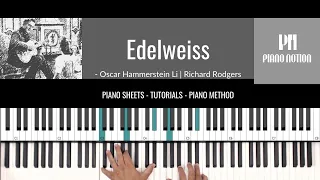 Edelweiss - The Sound of Music (Sheet Music - Piano Solo - Piano Cover - Tutorial)