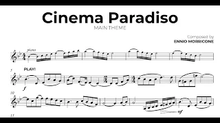 CINEMA PARADISO for solo HORN (MORRICONE). Version for other instrument (including NO metronome) 📯🎼👇