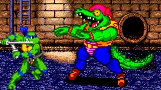 Teenage Mutant Ninja Turtles (Genesis) All Bosses (No Damage)