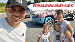 Pomalowaliśmy nasze auto Sprejami 😁 kids car painting