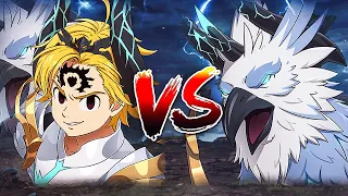 ASSAULT MODE MELIODAS VS HRAESVELGR DEMONIC BEAST!!! (Outfit Showcase) Seven Deadly Sins Grand Cross