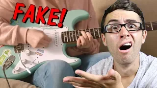 Guitar Playing In Commercial... FAKE!