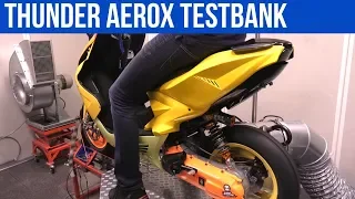 THUNDER AEROX TESTBANK | MALOSSI MHR 70CC | VOL GAS MET JOEY