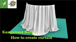 【Grasshopper Tutorial】 How to create curtain with kangaroo2