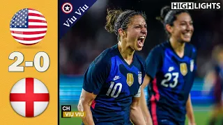 USA vs England 2-0 All Goals & Highlights | 2020 SheBelieves Cup