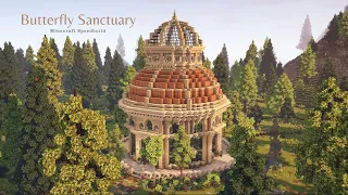 Butterfly Sanctuary 🦋 | Minecraft Speedbuild with CIT Resource packs