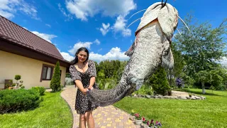 Cook a Huge Catfish In 60 Minutes! Cooking Show With Beauty