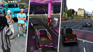TEE GRIZZLEY With a 1000 IQ RUN From The Police After Setting Up The New Opps!!! GTA 5 RP