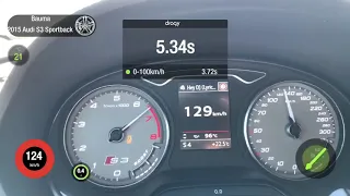 Audi S3 8V Sportback S-tronic Stage 2 launch control dragy