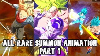 ALL Rare Summon Animation! | Part - 1 | Dragon Ball Legends