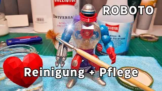 ROBOTO Masters of the Universe Vintage | Reinigung & Pflege | Klebrigen Weichmacher entfernen #motu