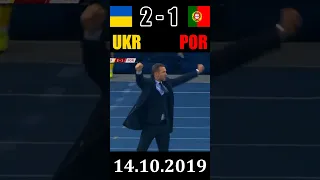 Україна 2-1 Португалія. Вихід на EURO-2020 з першого місця #shorts #ukraine #ronaldo #football #uefa