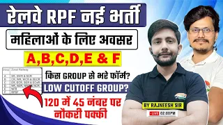 RPF Constable New Vacancy 2024 | RPF Zone Wise Cut off, महिलाओं के लिए कितनी जाती है Cut off