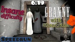 Granny - Speedrun (6:19), Insane with Slendrina