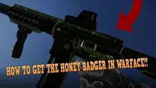 How To Get The Honey Badger In Warface!