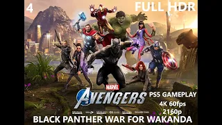 MARVEL'S AVENGERS BLACK PANTHER PS5 Gameplay Walkthrough Part 4 FULL GAME [4K 60FPS] - No Commentary