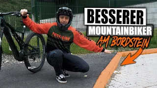 5 MTB Fahrtechnik Übungen am BORDSTEIN -  Besserer Mountainbiker durch diese Grundübungen