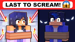 Minecraft but LAST To Scream LIVES!